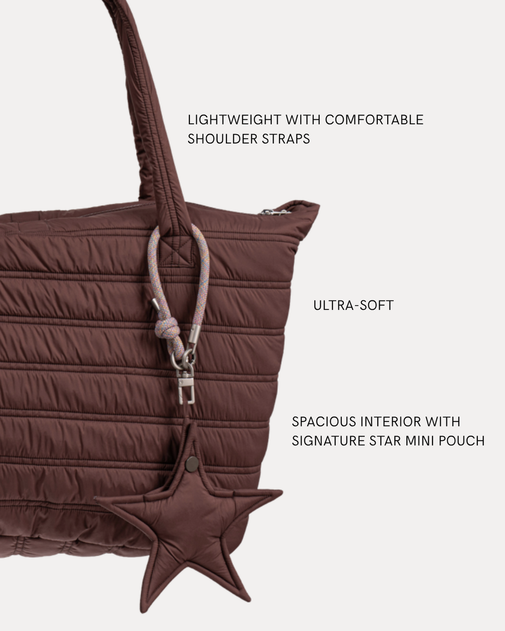 CARRY LIGHT TOTE - DARK BROWN