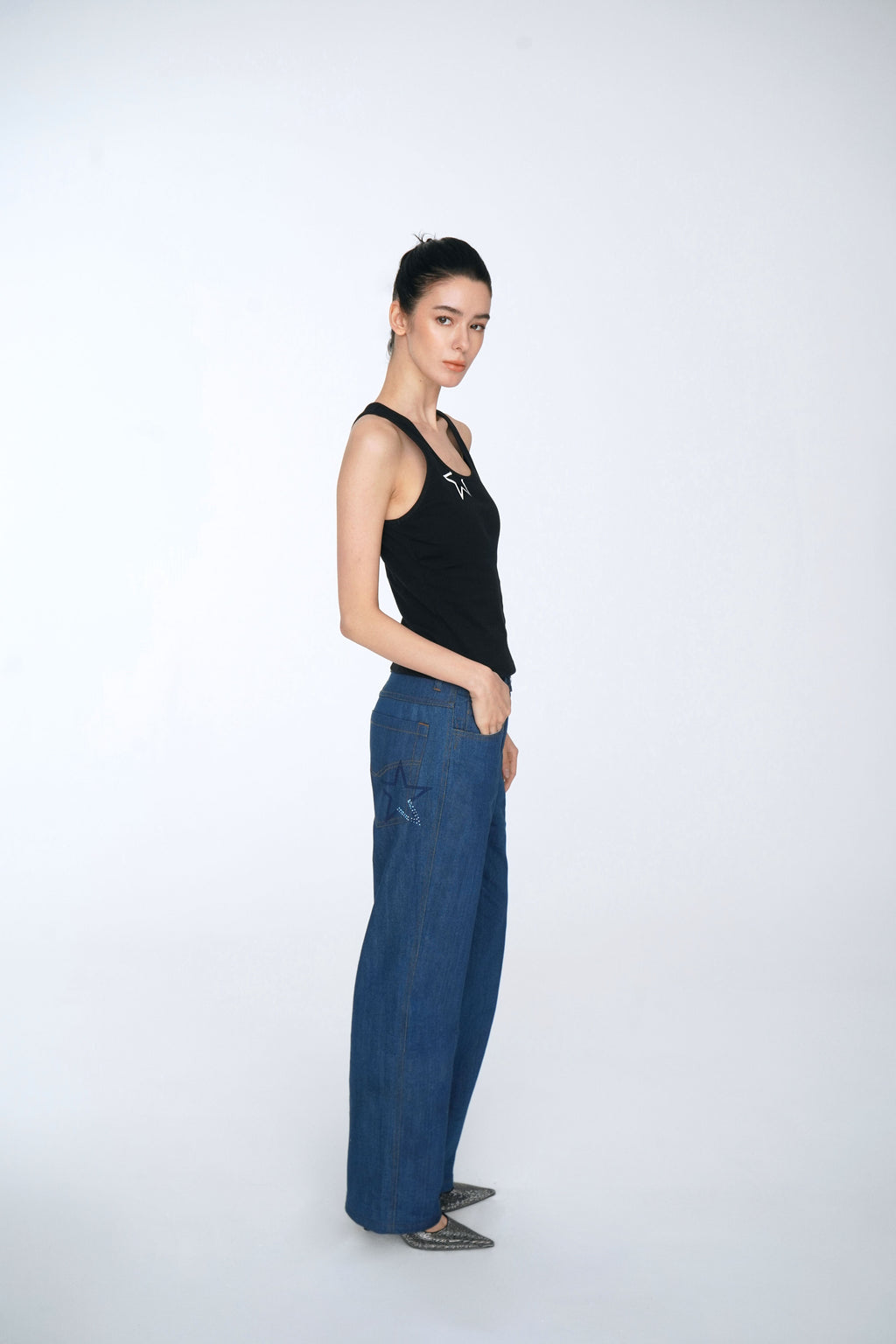 FRAME JEAN - DARK NAVY BLUE