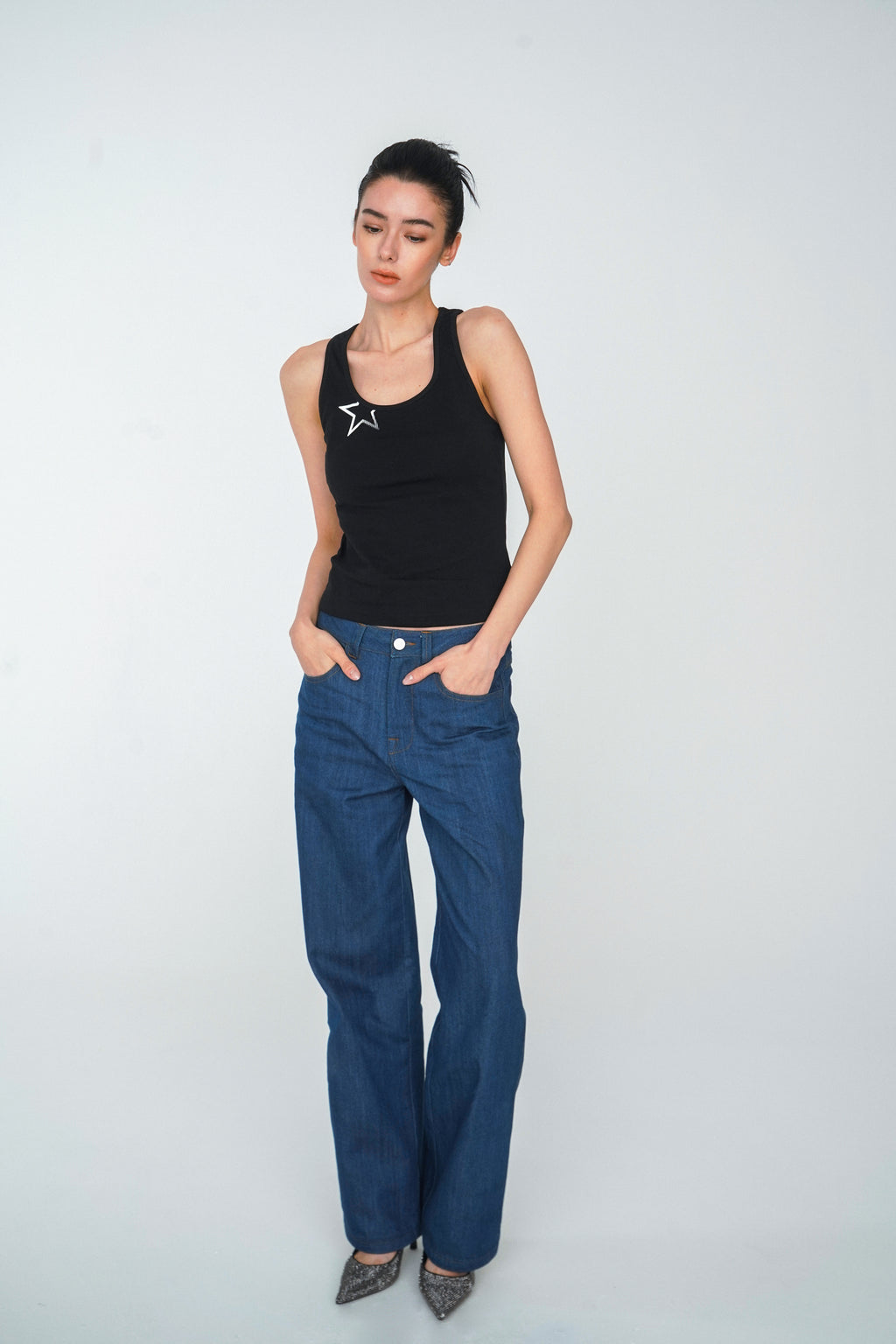 FRAME JEAN - DARK NAVY BLUE