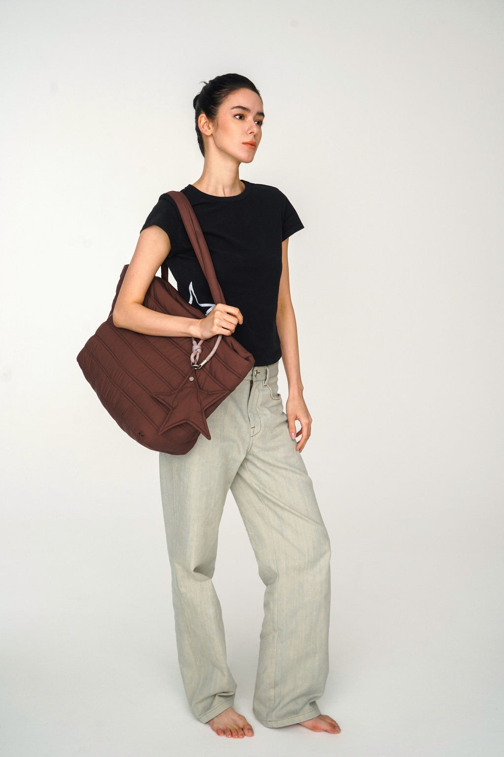 CARRY LIGHT TOTE - DARK BROWN